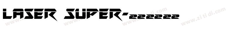 Laser Super字体转换